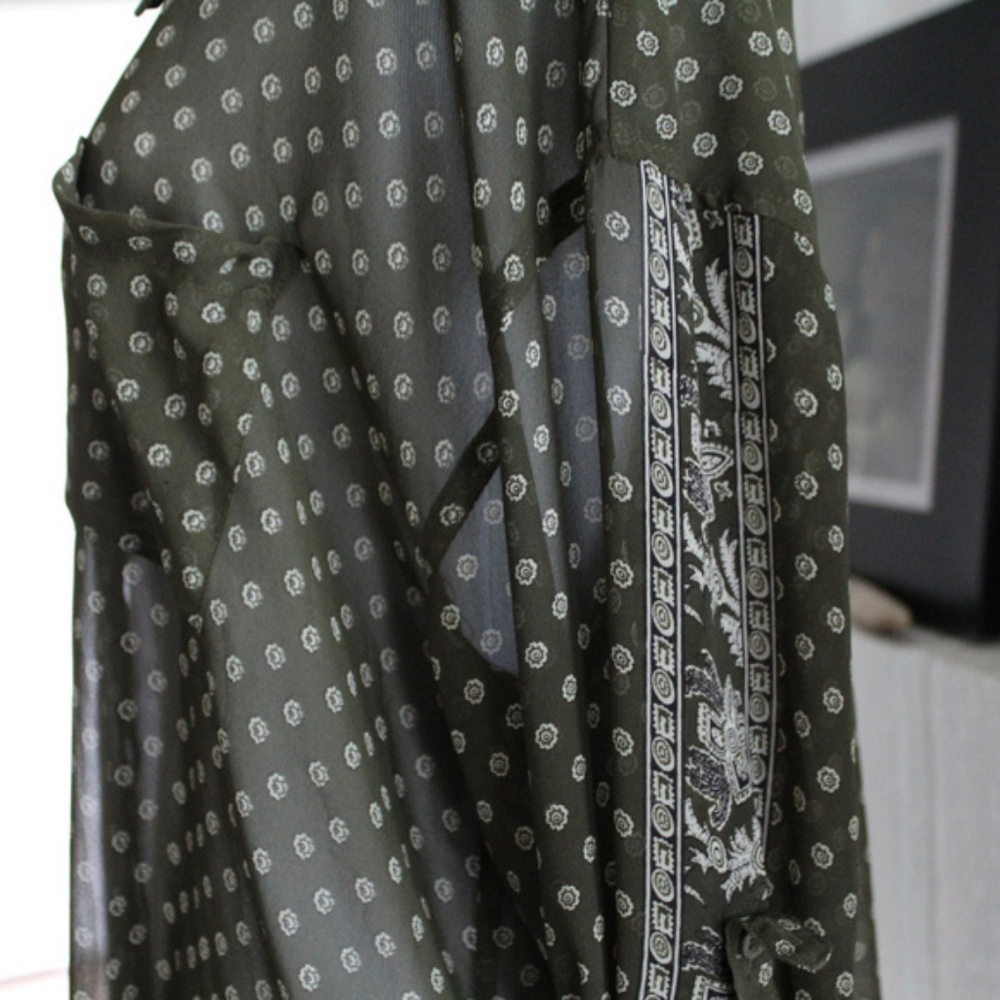 Free People Easy Rider Sheer Button Down - Picture 5 of 7